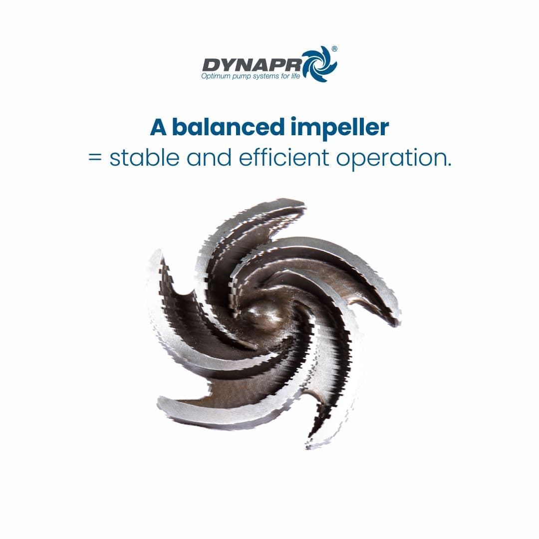 Efficient engineering operation with a balanced impeller